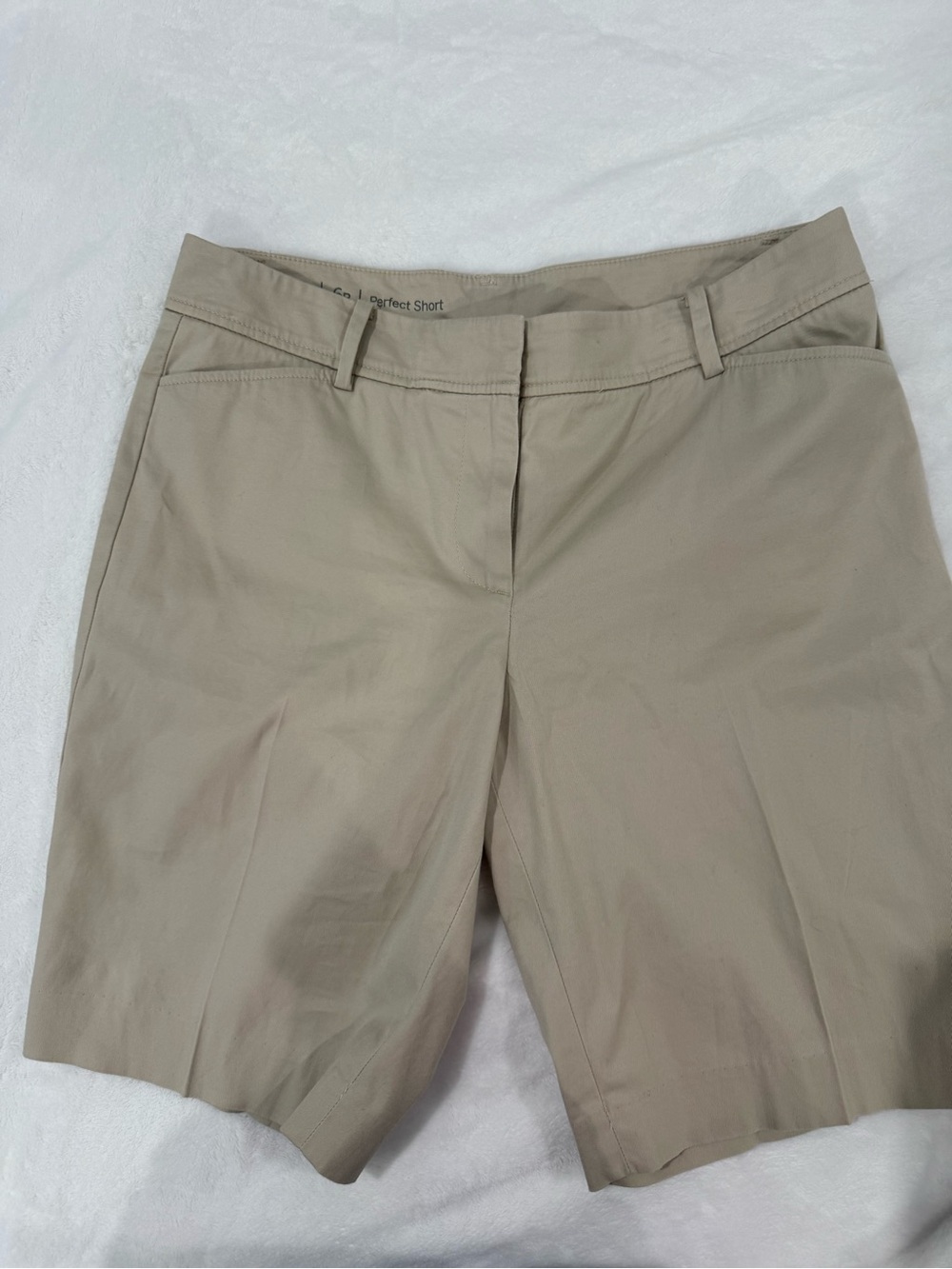 Talbots Beige Tailored Bermuda Shorts